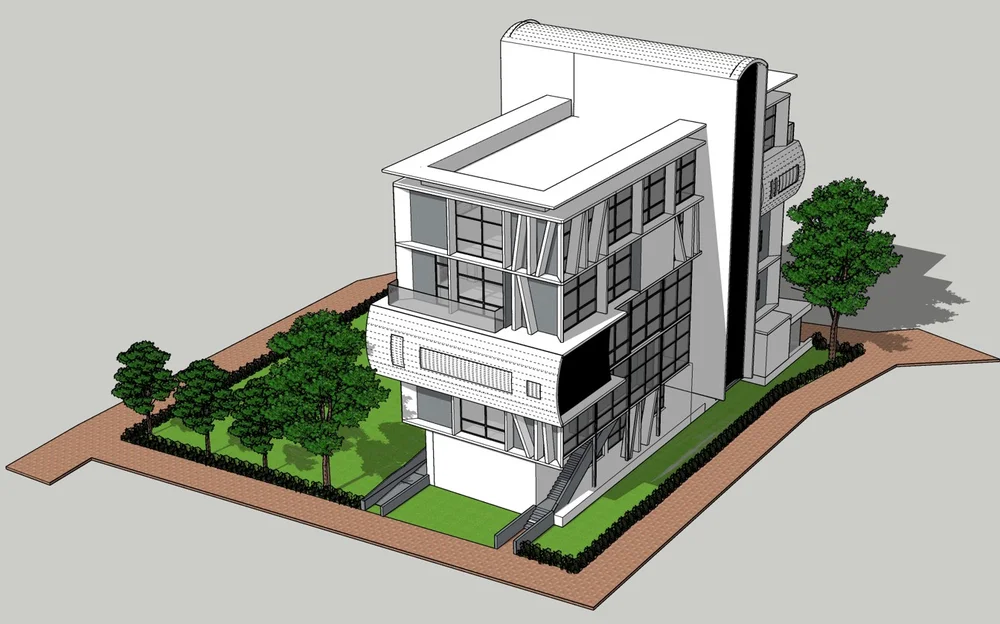 Proposed 5 Storied Public Library Building